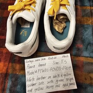 Mens Vintage Puma leather shoes